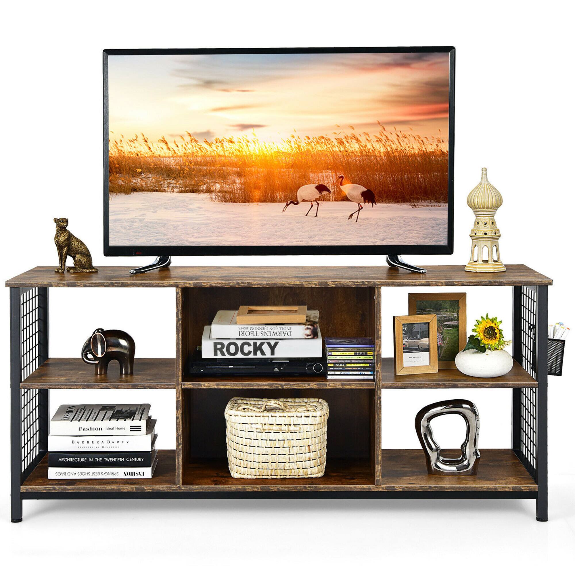Gymax 3 Tier TV Stand for TV's up to 65'' Entertainment Media