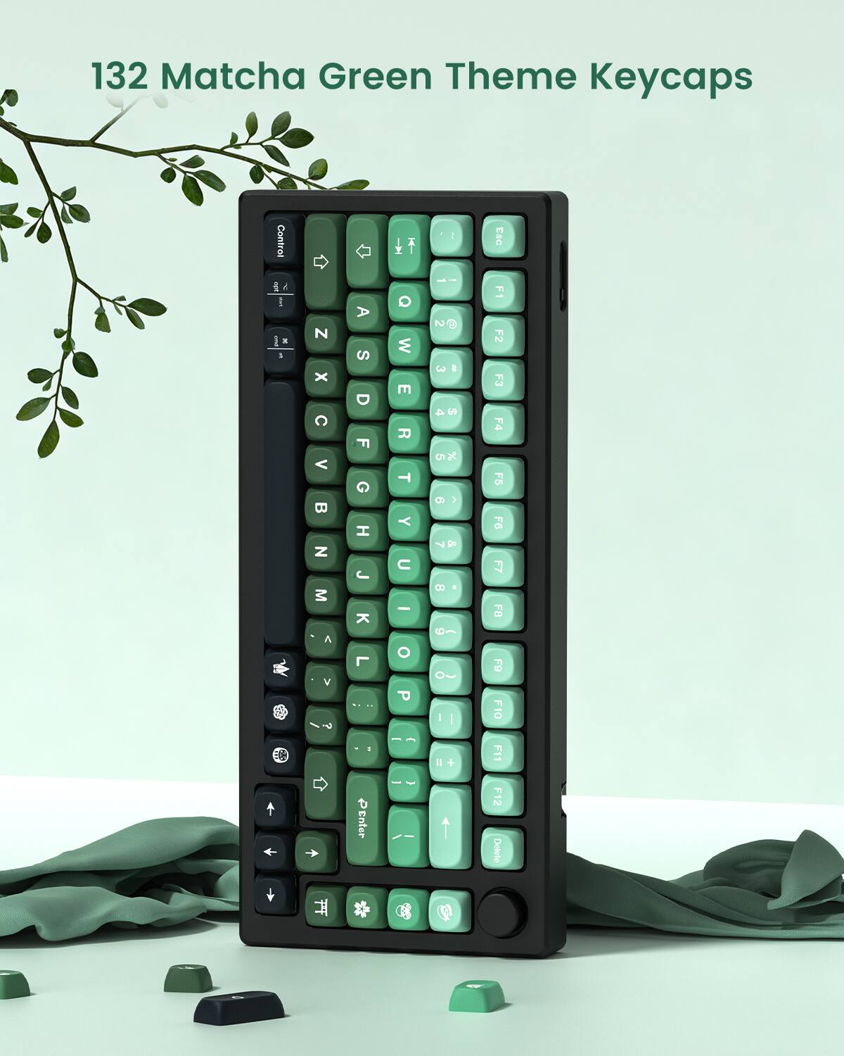 132 Matcha Green Theme Keycaps

Control Esc Q W E R T Y U I O P A S D F G H J K L Z X C V B N M

1 2 3 4 5 6 7 8 9 0

F1 F2 F3 F4 F5 F6 F7 F8 F9 F10 F11 F12 Delete