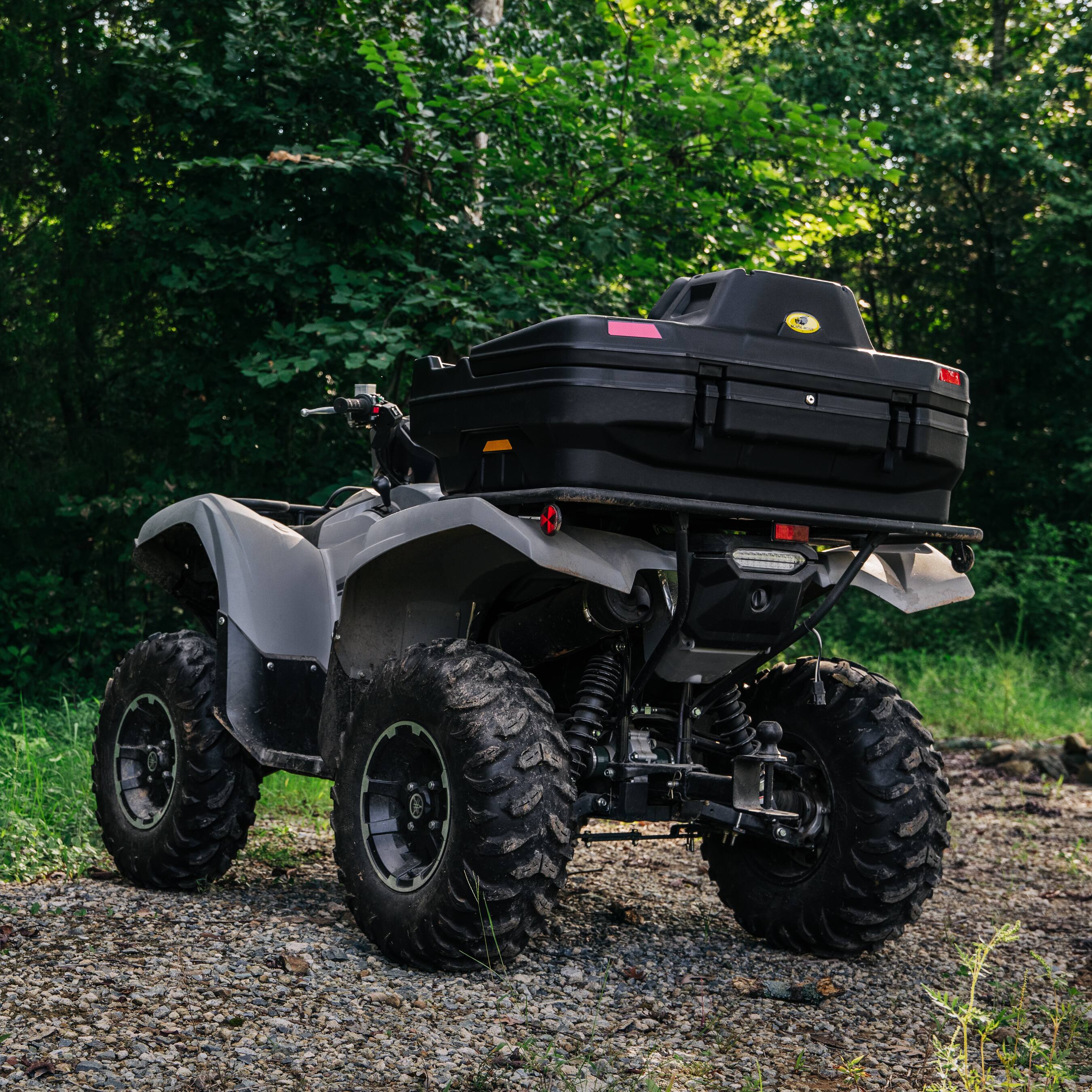 Alt View 5. Black Boar - Black Boar ATV Rear Storage Box & Lounger, Seat with Increased Durability, 66014 - Black.
