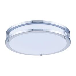 Elitco Lighting - Led Double Ring Ceiling Flush - BRUSHED NICKEL