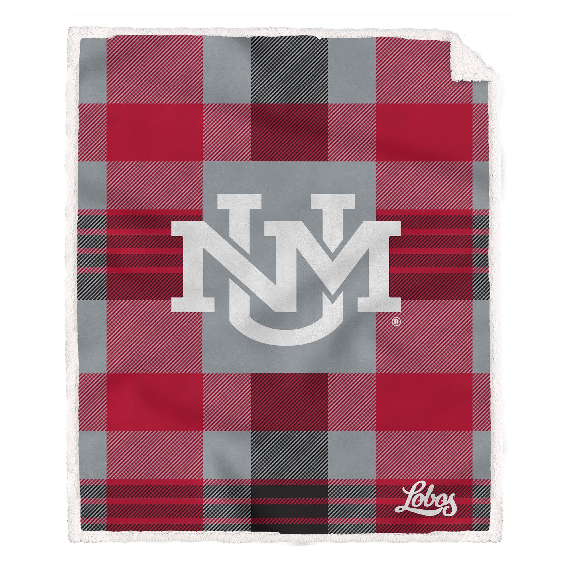 Pegasus - New Mexico Lobos 60- x 70- Plaid Steel Ultra Cozy Sherpa Blanket - Multicolor price history on PriceWatchPro