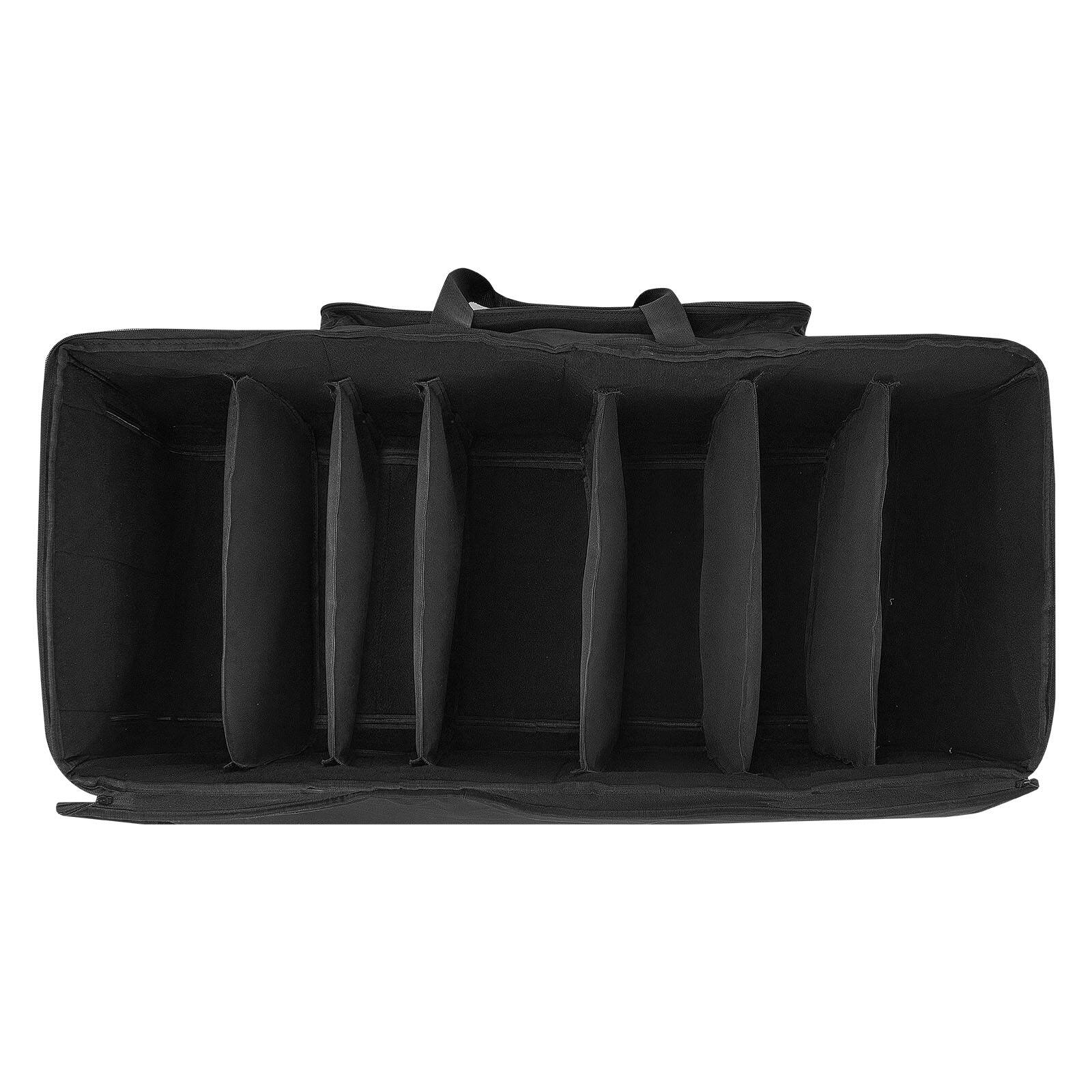Alt View 5. VEVOR - Electronic Drum Kit Bag, 600D, Padded Drum Bag with Wheels, Large 36.2 x 16.5 x 16.1 in Interior - Black.