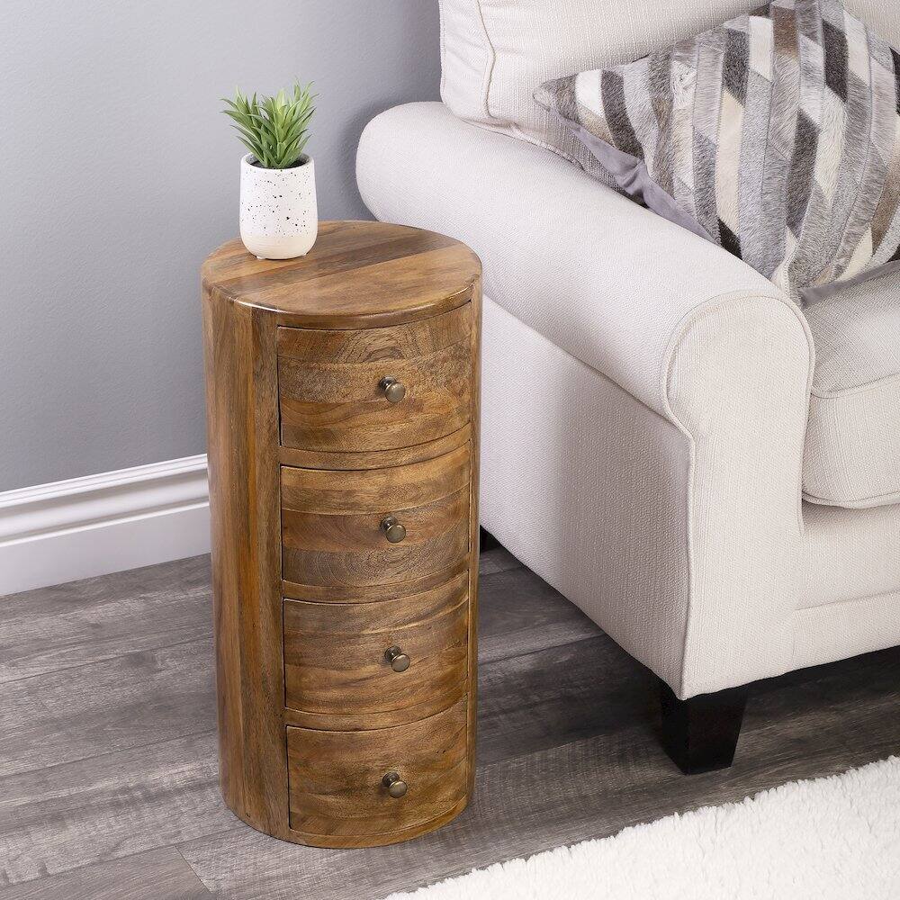 Alt View 8. Butler Specialty - Liam Light Wood End Table with Storage - Light Brown.