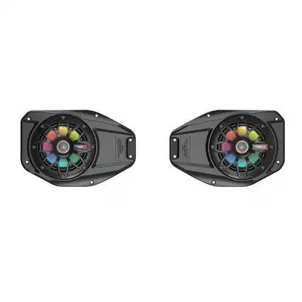 Front. Cerwin Vega - Cerwin-Vega RVJP65 6.5” Overhead Speaker Kit Compatible With 2018+ JL / Gladiator - Black/Gray.