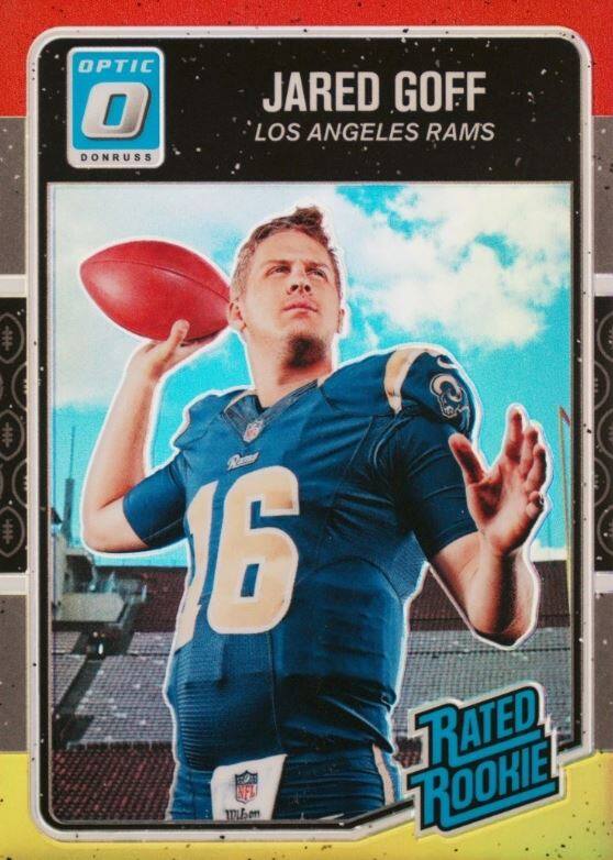 OPTIC 0 DONRUSS  
JARED GOFF  
LOS ANGELES RAMS  
16  
RATED ROOKIE