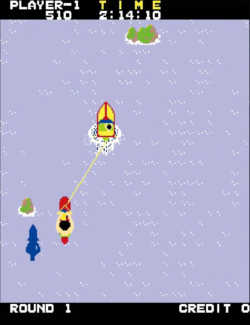 PLAYER-1 TIME 510 2:14:10 + ROUND 1 CREDIT 0