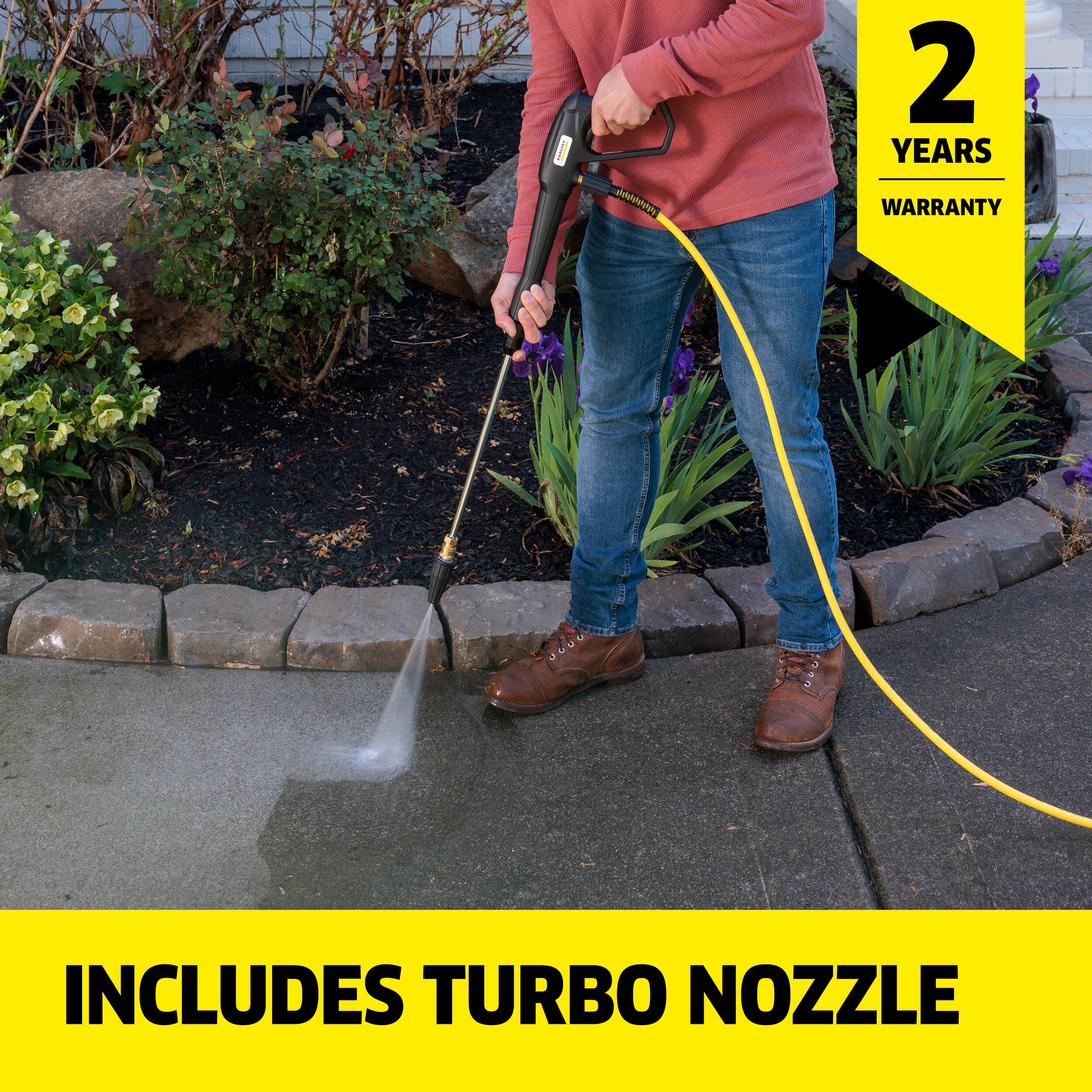 2 YEARS WARRANTY  
INCLUDES TURBO NOZZLE