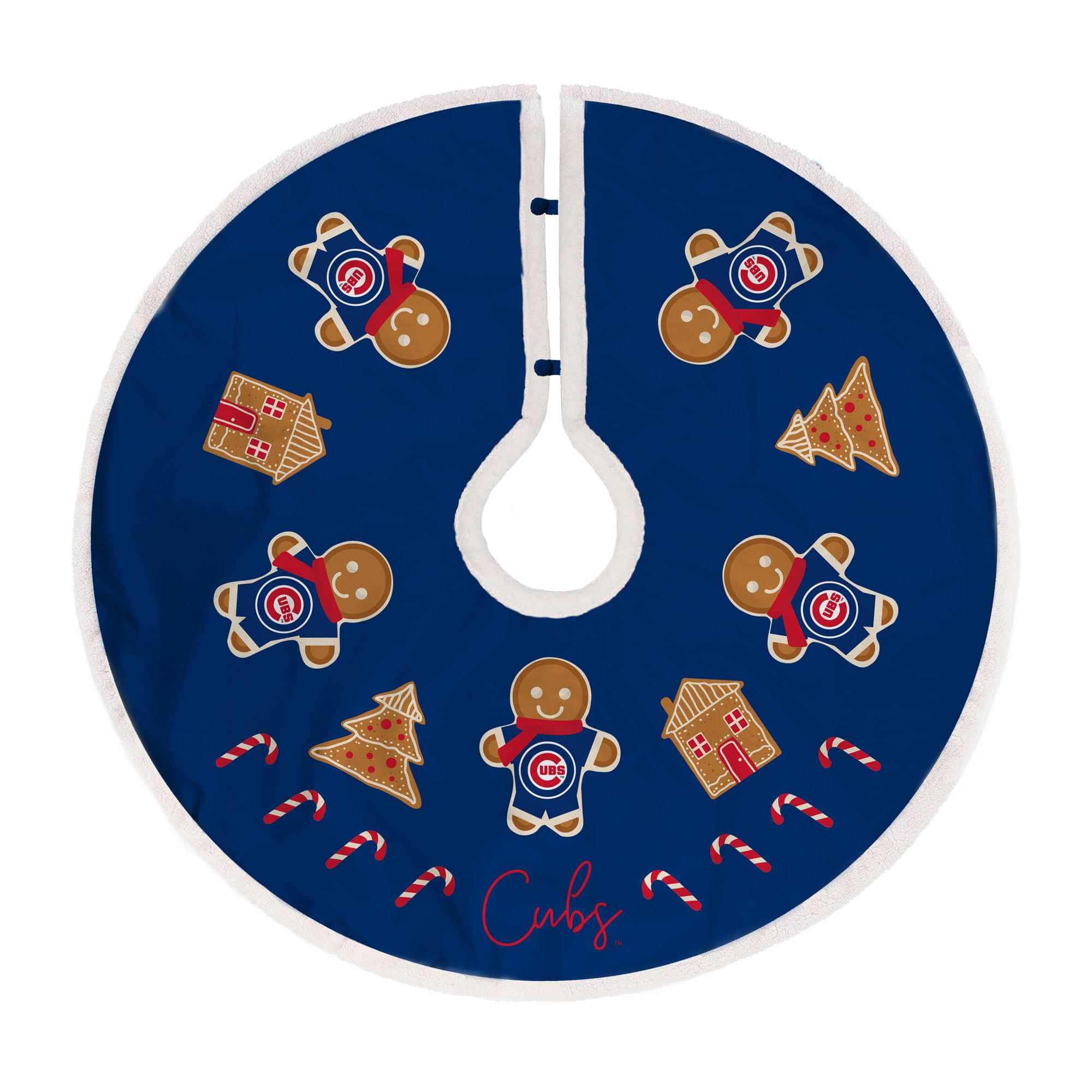 Pegasus - Chicago Cubs Gingerbread Tree Skirt - Multicolor