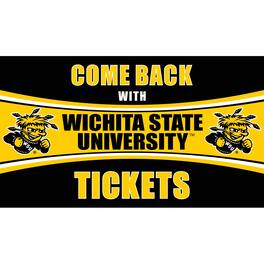 Evergreen Enterprises - Wichita State Shockers 28" x 16" Come Back With Tickets Door Mat - Multicolor