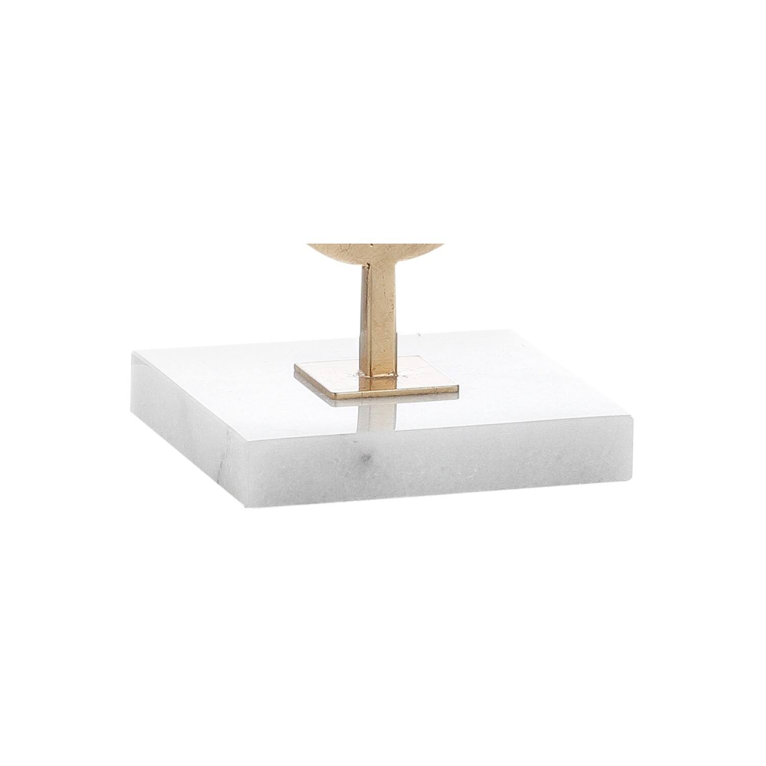 Alt View 7. Jonathan Y - July 31" Modern Contemporary Metal LED Table Lamp, Gold Painting - Gold Painting/White.