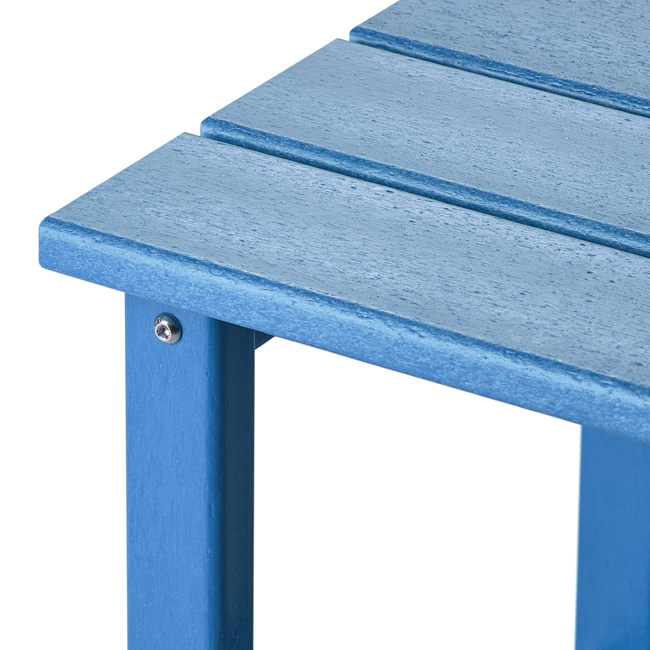 Alt View 4. WestinTrends - WestinTrends Malibu 14" square outdoor Side table for Adirondack chair - Pacific Blue.