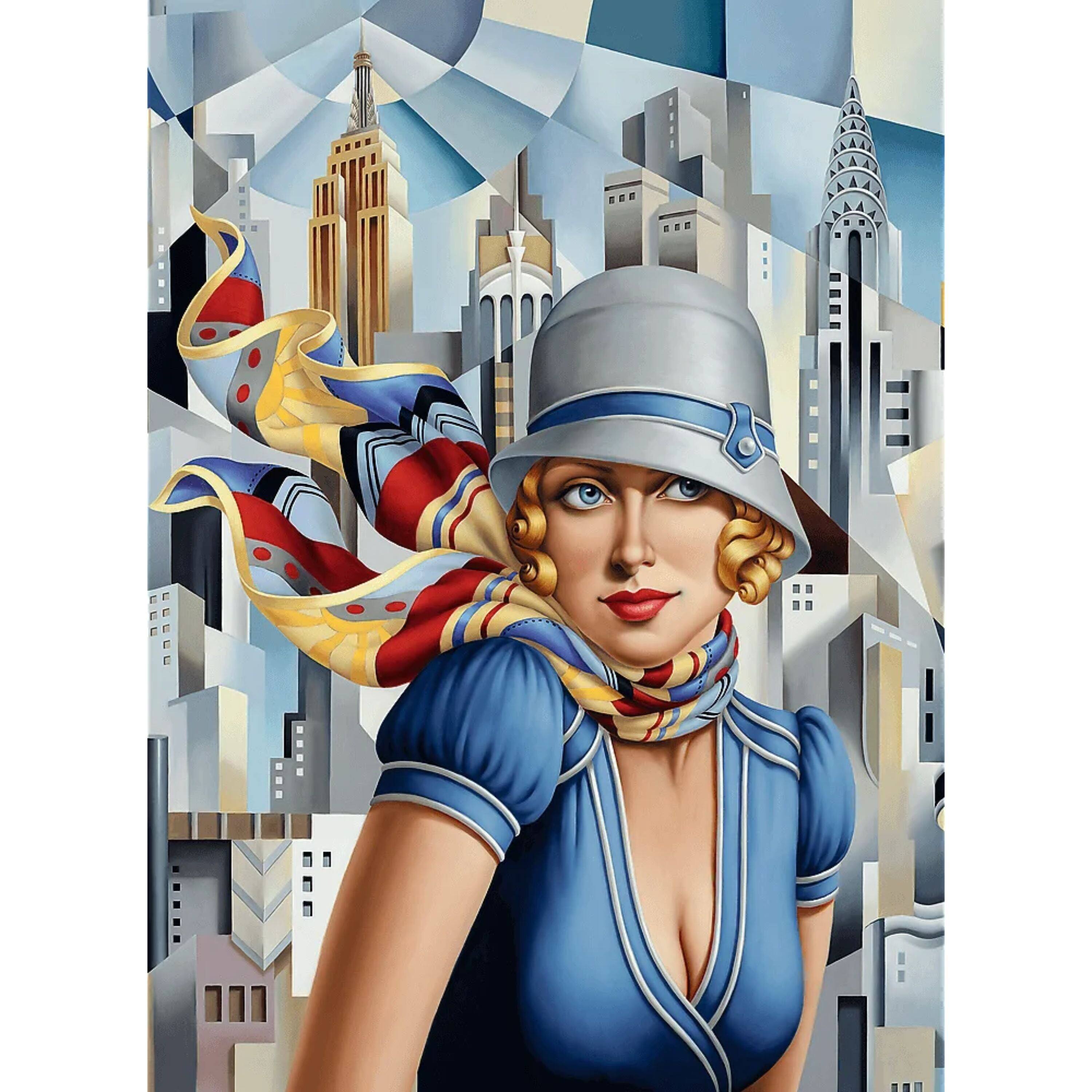 Alt View 1. Trefl - Trefl Wood Summer in the City - Catherine Abel Wooden Puzzle 200 Piece.