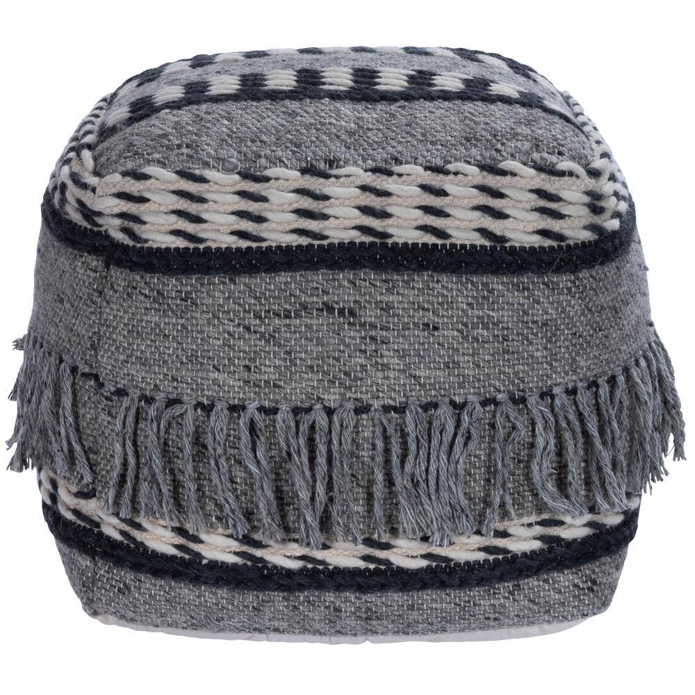 Back. Butler Specialty - Brynn Square Pouffe - Gray.