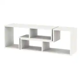 Manhattan Lane - Hollow Core TV Console and Bookcase Combination - White