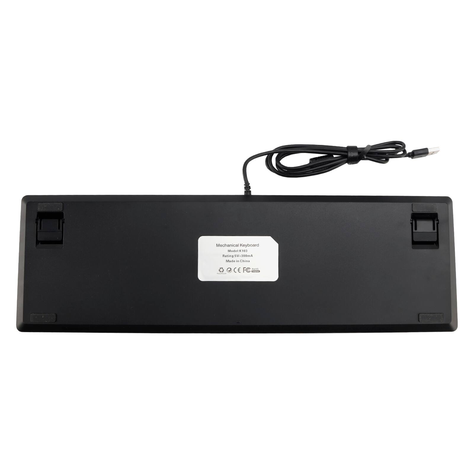 Mechanical Keyboard  
Rating: 5V-300mA  
Made in China  
CE FC