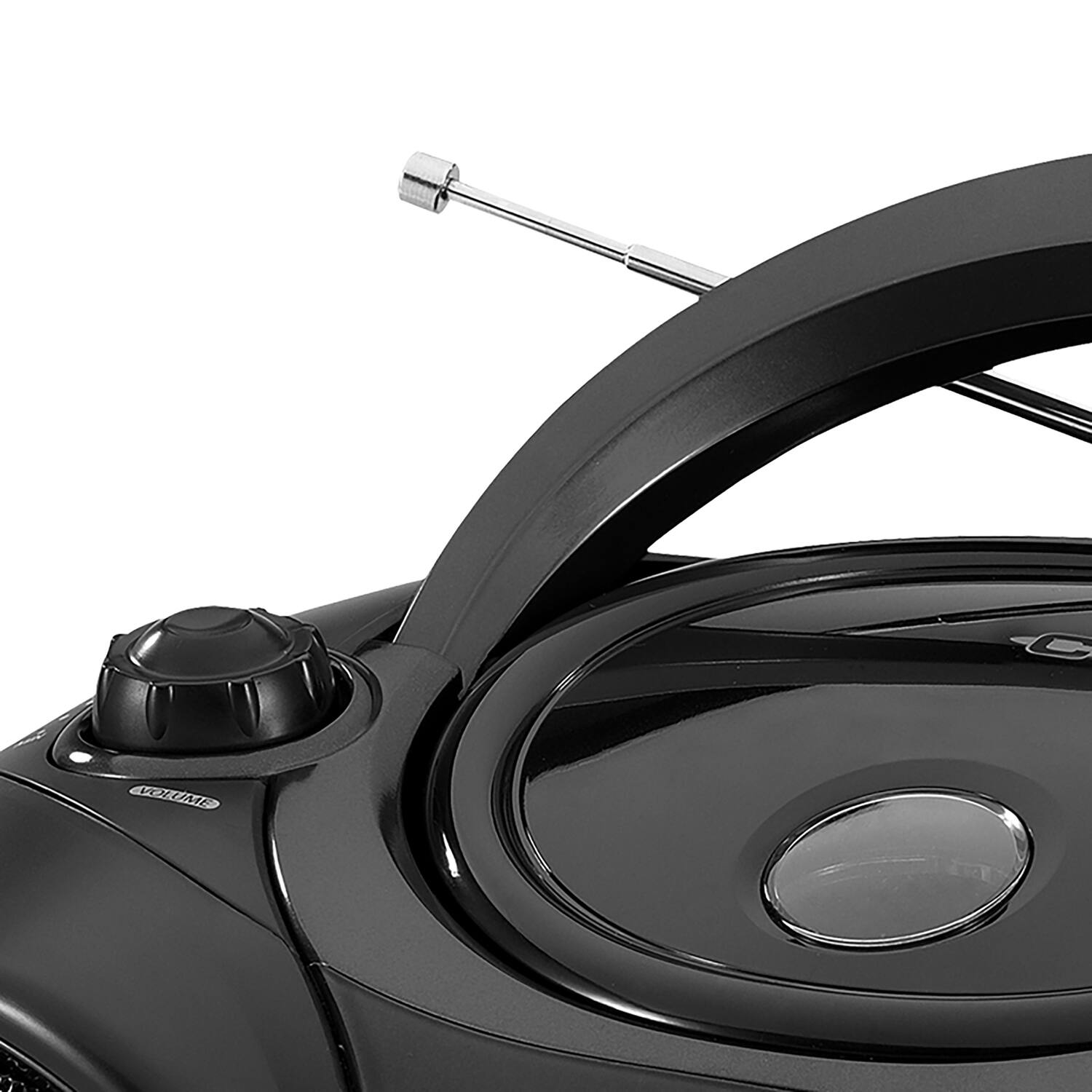 Left. Jensen - Portable CD Player with AM/FM Stereo Radio CD-490 - Black.