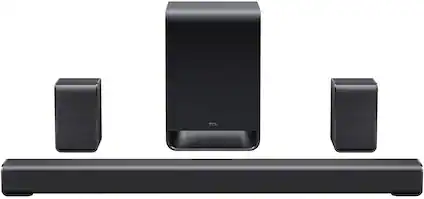 Front. TCL - S-Class S65K 5.1 Channel Dolby Atmos Soundbar with Wireless Subwoofer (2026) - Charcoal.