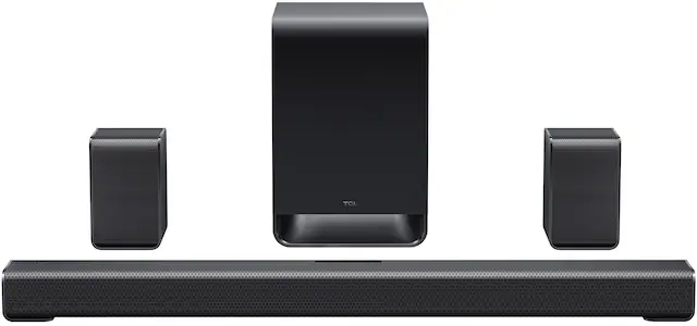 Front. TCL - S-Class S65K 5.1 Channel Dolby Atmos Soundbar with Wireless Subwoofer (2026) - Charcoal.