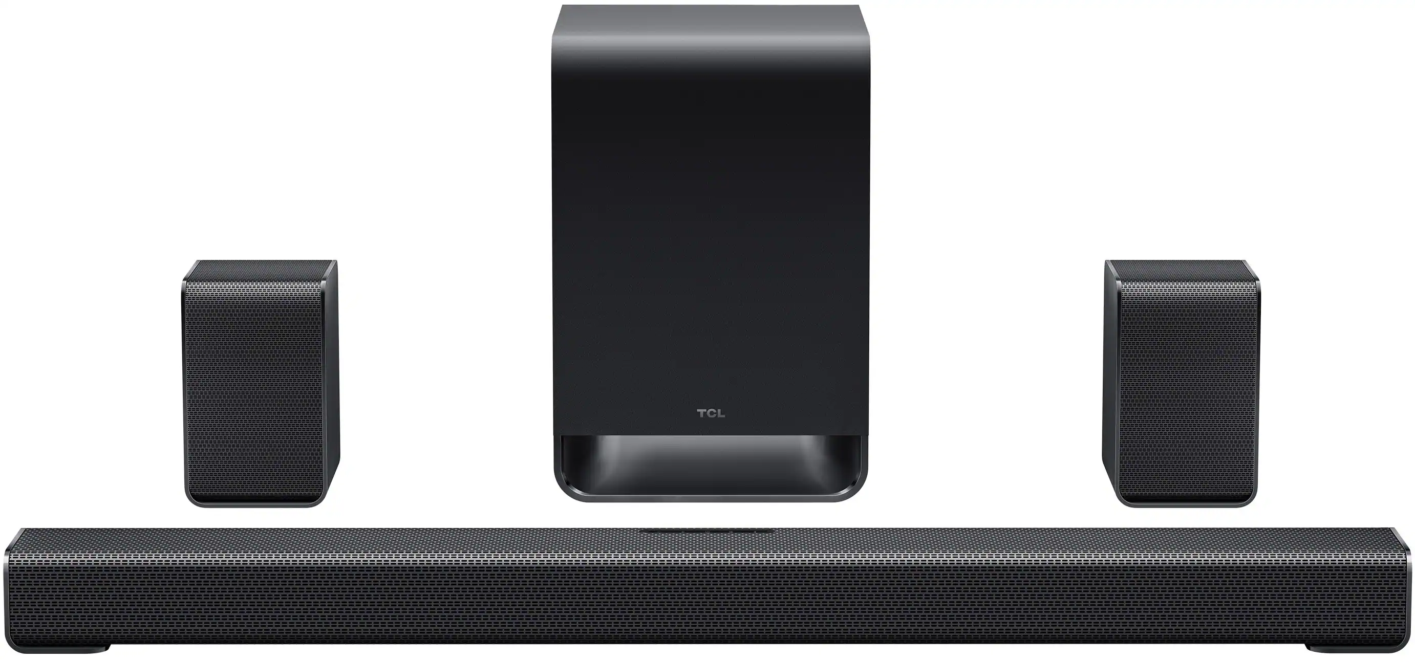 Front. TCL - S-Class S65K 5.1 Channel Dolby Atmos Soundbar with Wireless Subwoofer (2026) - Charcoal.