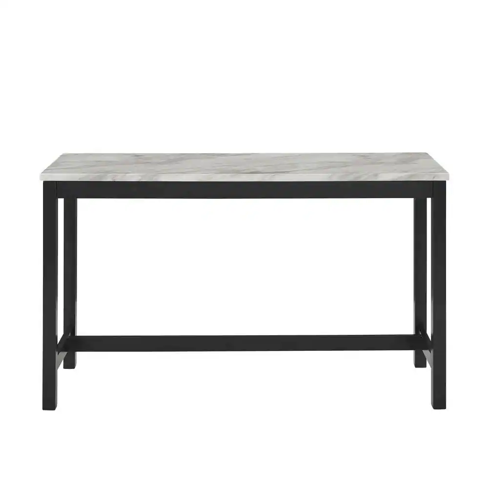 Alt View 7. FurniFact - Blue Bar Table Set – Console Table with Stools for Kitchen or Lounge - Blue.