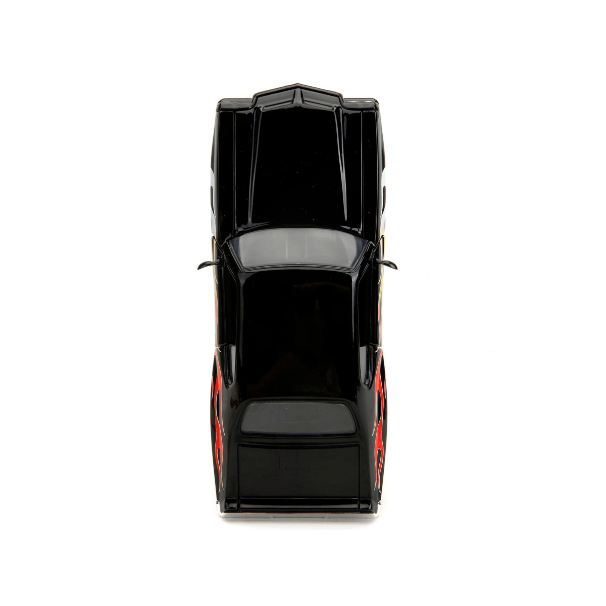 Alt View 9. Jada - 1971 Pontiac GTO Black with Flame Graphics "Bigtime Muscle" Series 1/24 Diecast Model Car by Jada.