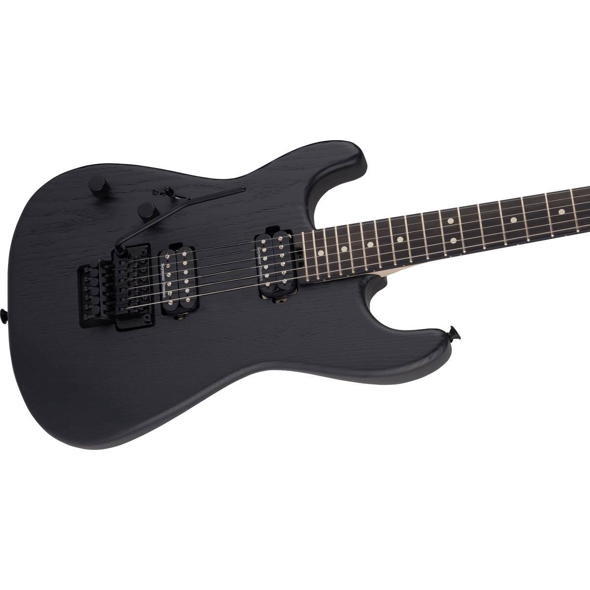 Alt View 5. Charvel - Charvel Pro-Mod San Dimas Style 1 HH FR E Sassafras Left-Handed Electric Guitar, Ebony Fingerboard, Satin Black.