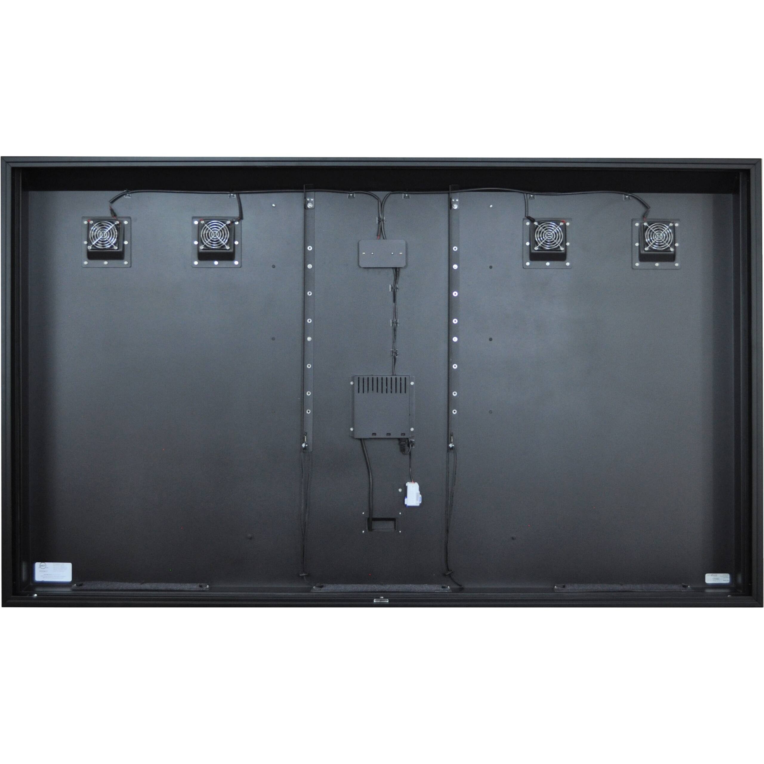 Alt View 11. Apollo Enclosures - Outdoor Partial Sun TV Enclosure for 80" to 86" slimline TVs - Black.