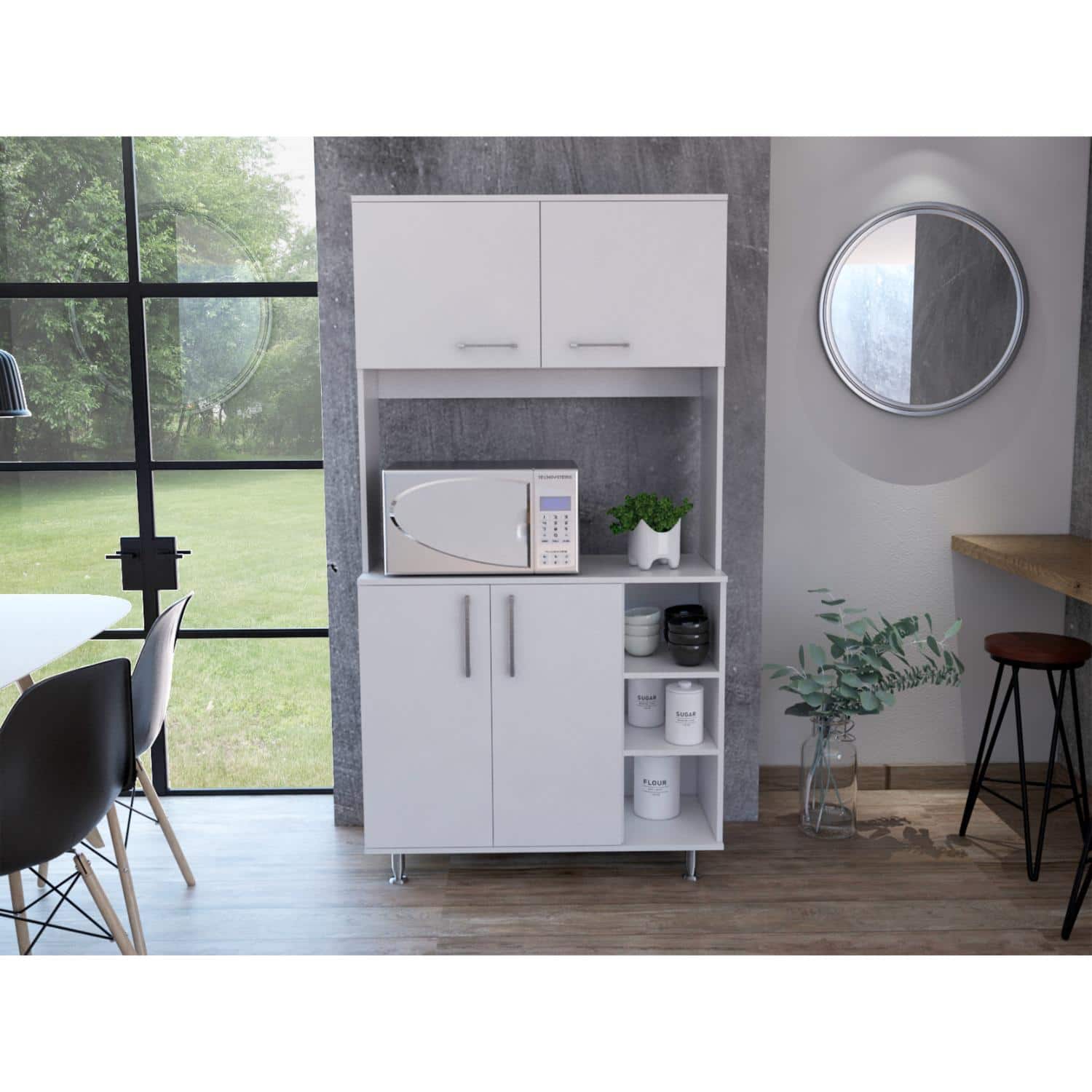 TuHome - Kitchen Pantry - White
