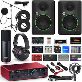 Focusrite - Scarlett 2i2 Studio (3rd Gen) - Pro Audio Interface USB Bundle with Mic, Headphones & More