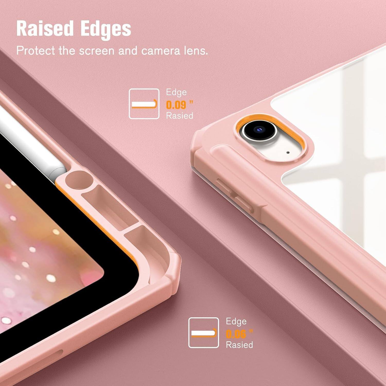 Raised Edges Protect the screen and camera lens.

Edge 0.09" Raised

Edge 0.06" Raised