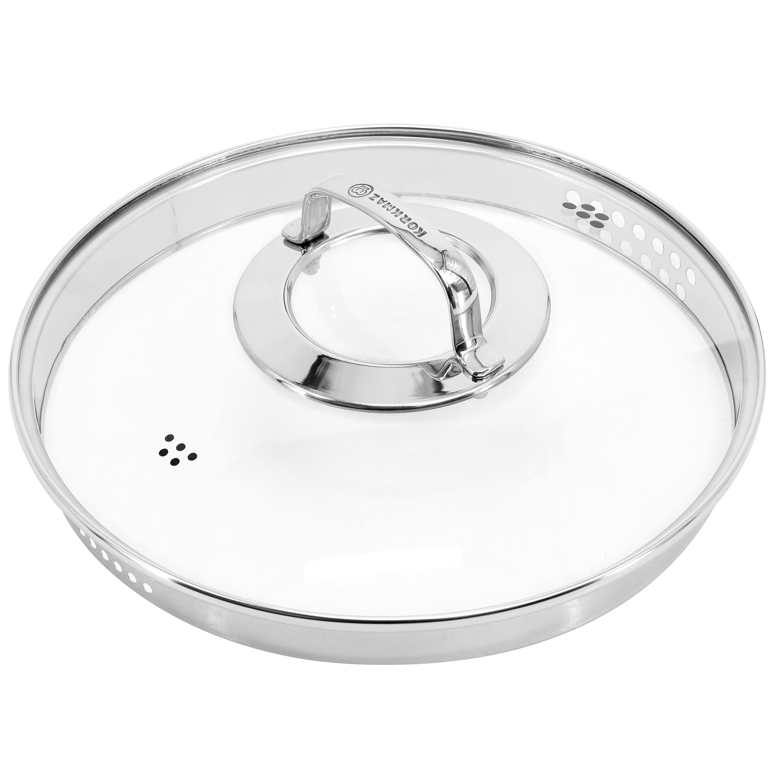 Alt View 2. Korkmaz - Korkmaz Galaksi Non Stick 9.5 Inch 2.8 Liter Low Casserole with Lid in Black - Black.