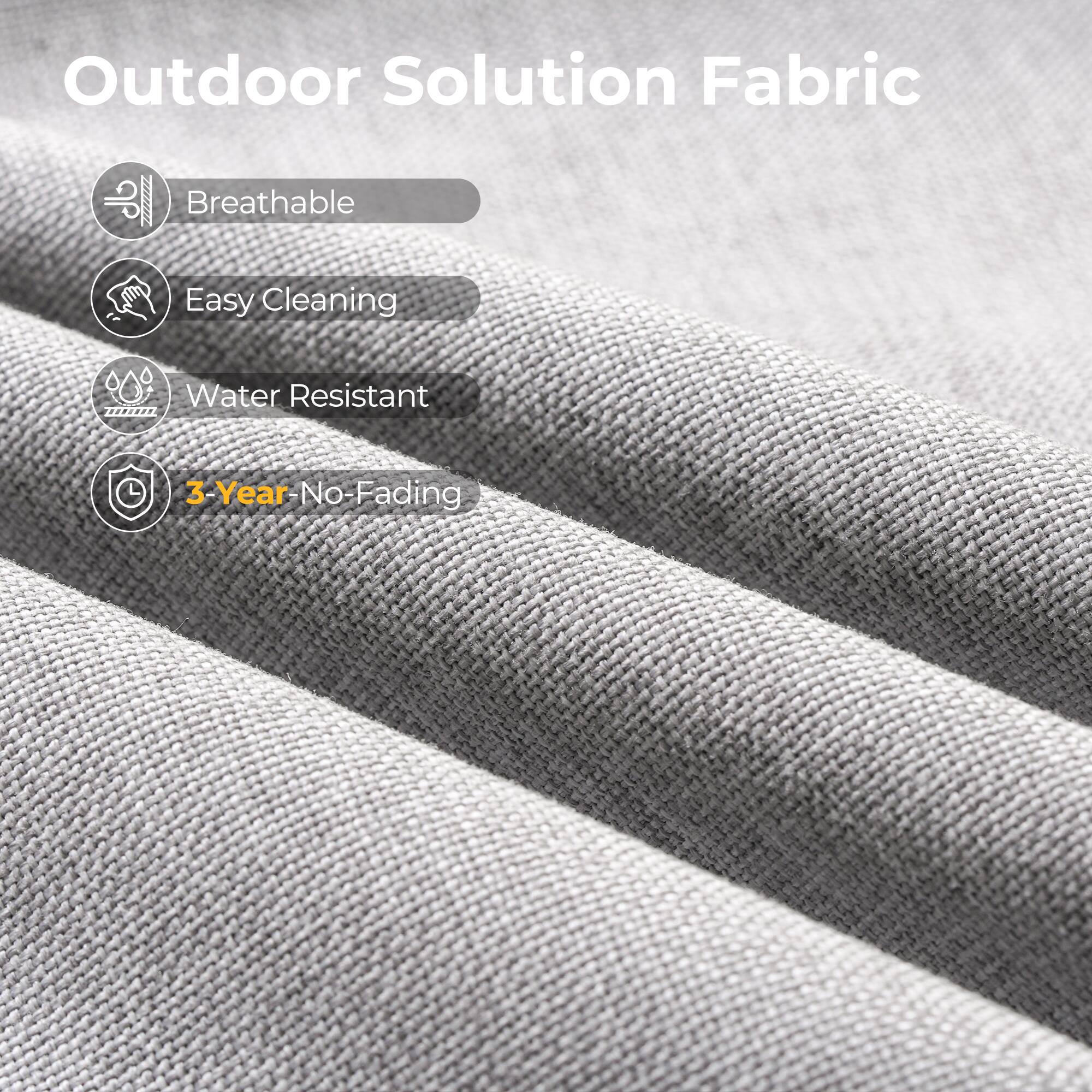 Outdoor Solution Fabric

- Breathable
- Easy Cleaning
- Water Resistant
- 3-Year No-Fading