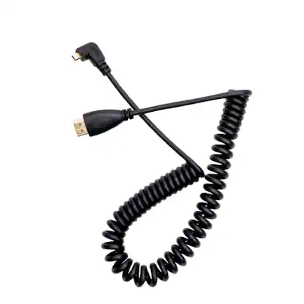 Front. Stock Preferred - Mini HDMI to HDMI Cable 6ft High-Speed 4K/60Hz HDR Gold-Plated Cord.