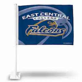 Rico Industries - East Central College Falcons 11X14 Window Mount 2-Sided Car Flag - Multi