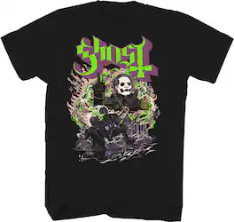PopMarket - Ghost - Ghost - Fog T-Shirt - 2XL Black TS0100GHOA5 - APPAREL - Multicolor