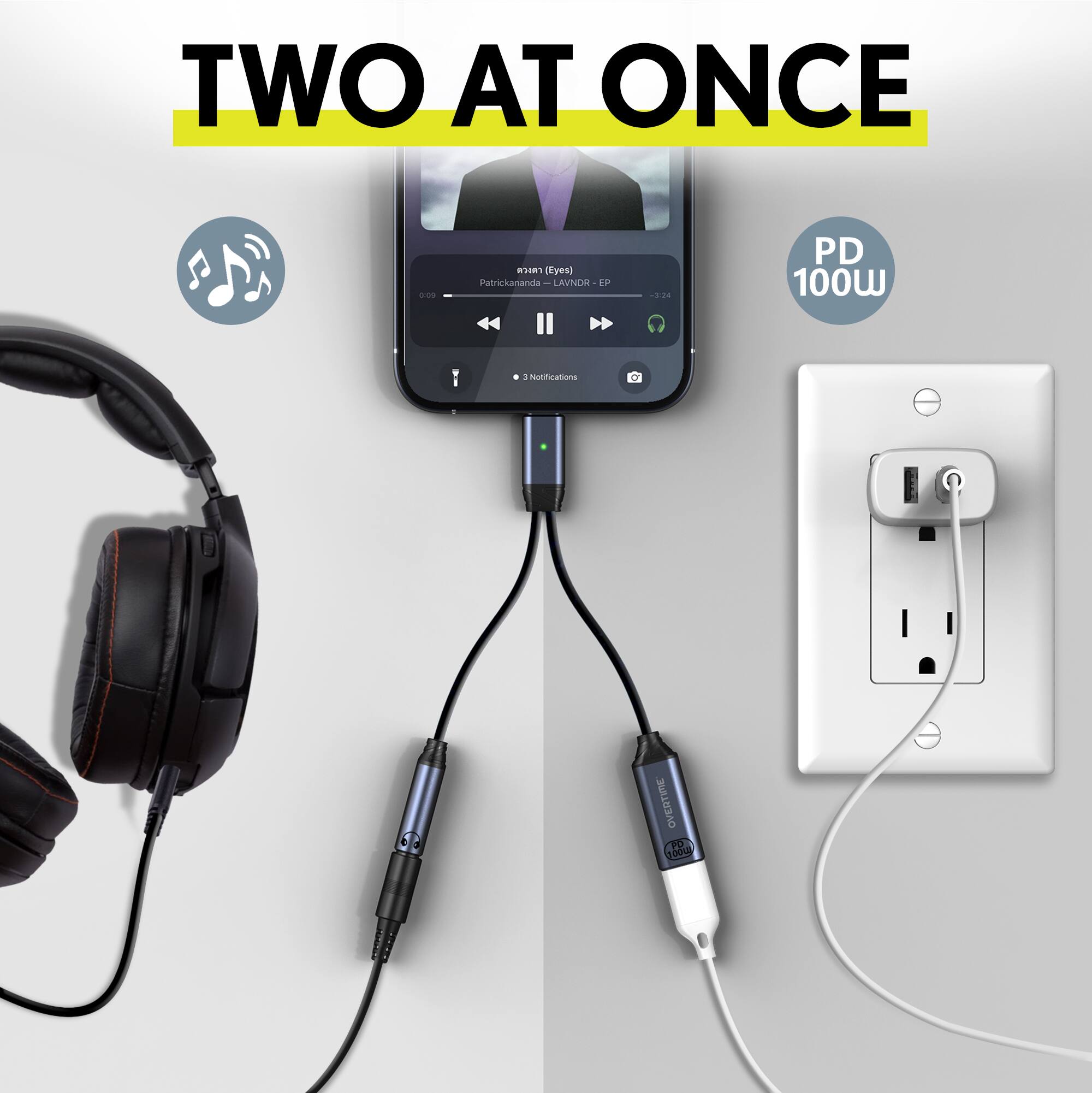 TWO AT ONCE

(Eyes) Patrickananda LAVNOR EP

PD 100W

Notifications

OVERTIME PO 100m