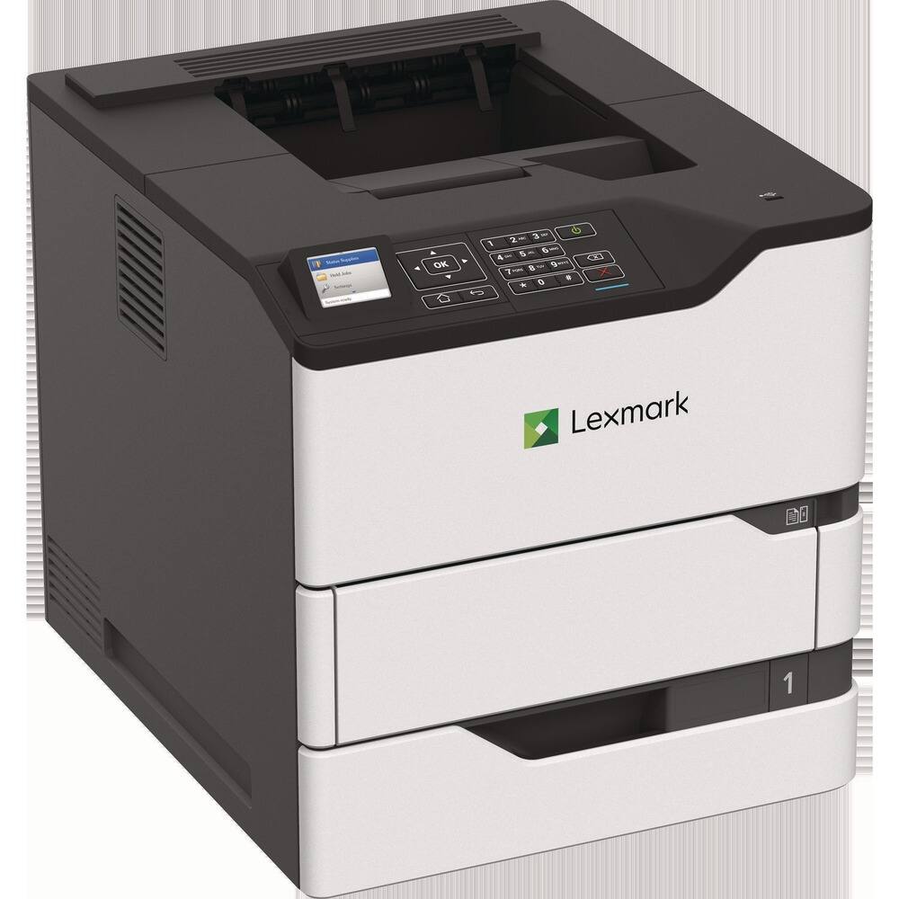 Angle. Lexmark - Lexmark MS820 MS825dn Desktop Laser Printer - Monochrome - 70 ppm Mono - 1200 x 1200 dpi Print - Automatic Duplex Print - Unknown.