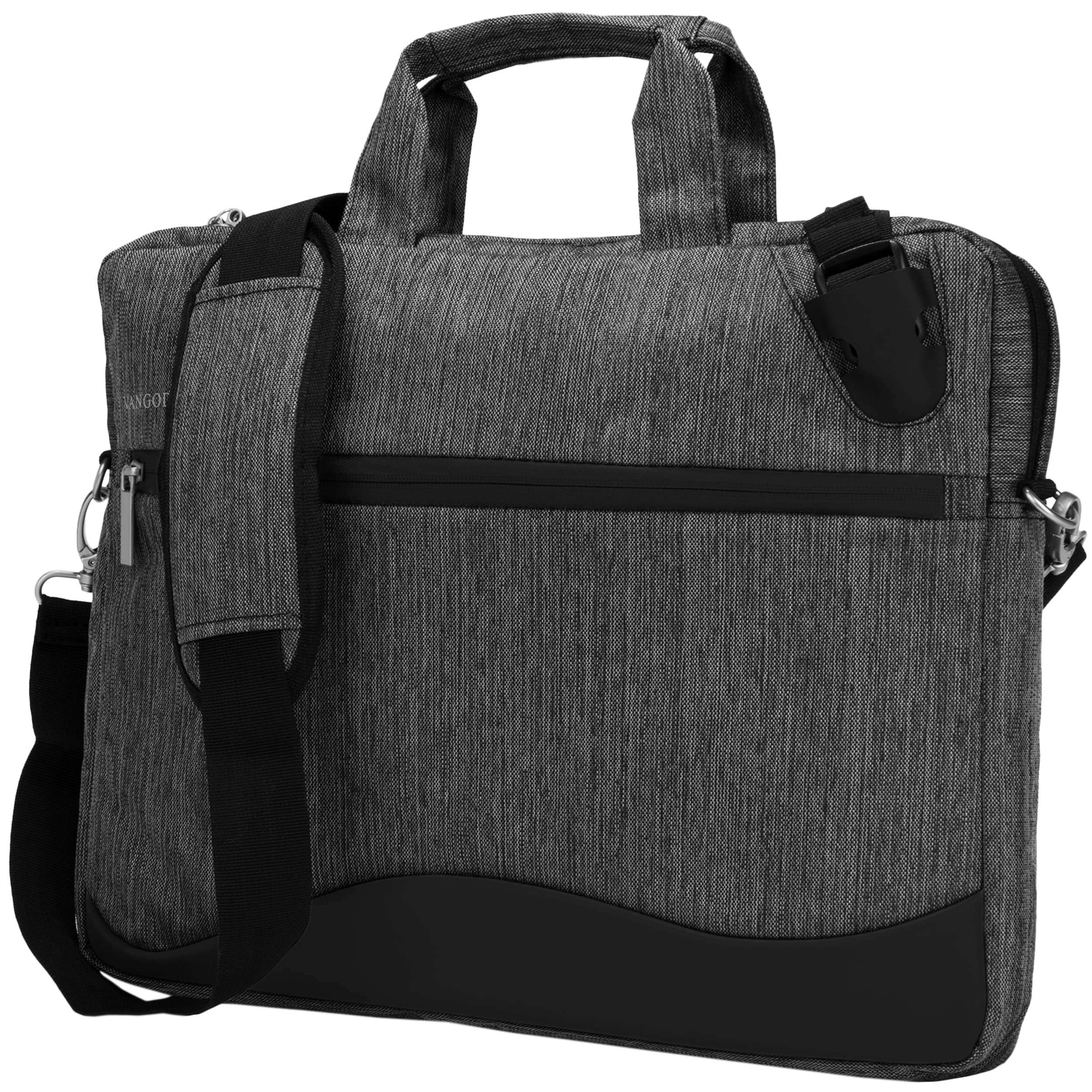 Front. Vangoddy - Wave Anti-Theft Slim Laptop Messenger Bag Fits 17-inch Laptops Padded Shoulder Strap Multiple Compartments - Black.
