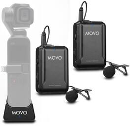 MOVO - Edge-OP-Duo Dual Wireless Lavalier Microphone for Osmo Pocket 1 and 2