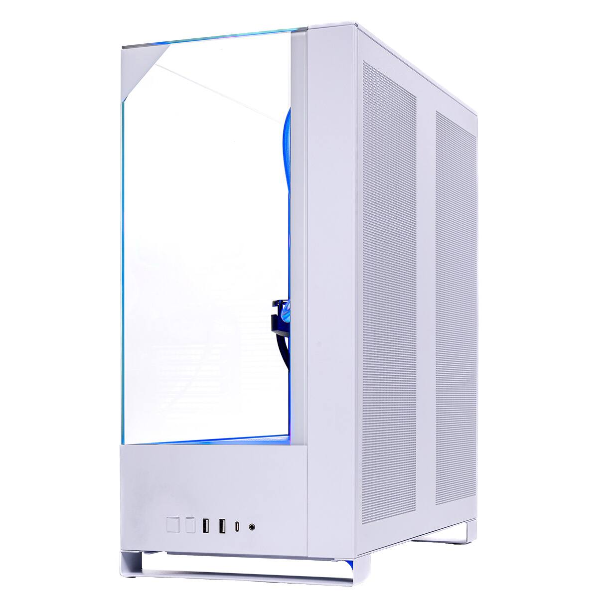 Left. Skytech Gaming - Skytech ARCH5 - AMD Ryzen 7 7800X3D, 9060XT 16GB, 32GB 6000 MHz DDR5 RAM, 750W GOLD PSU - White.