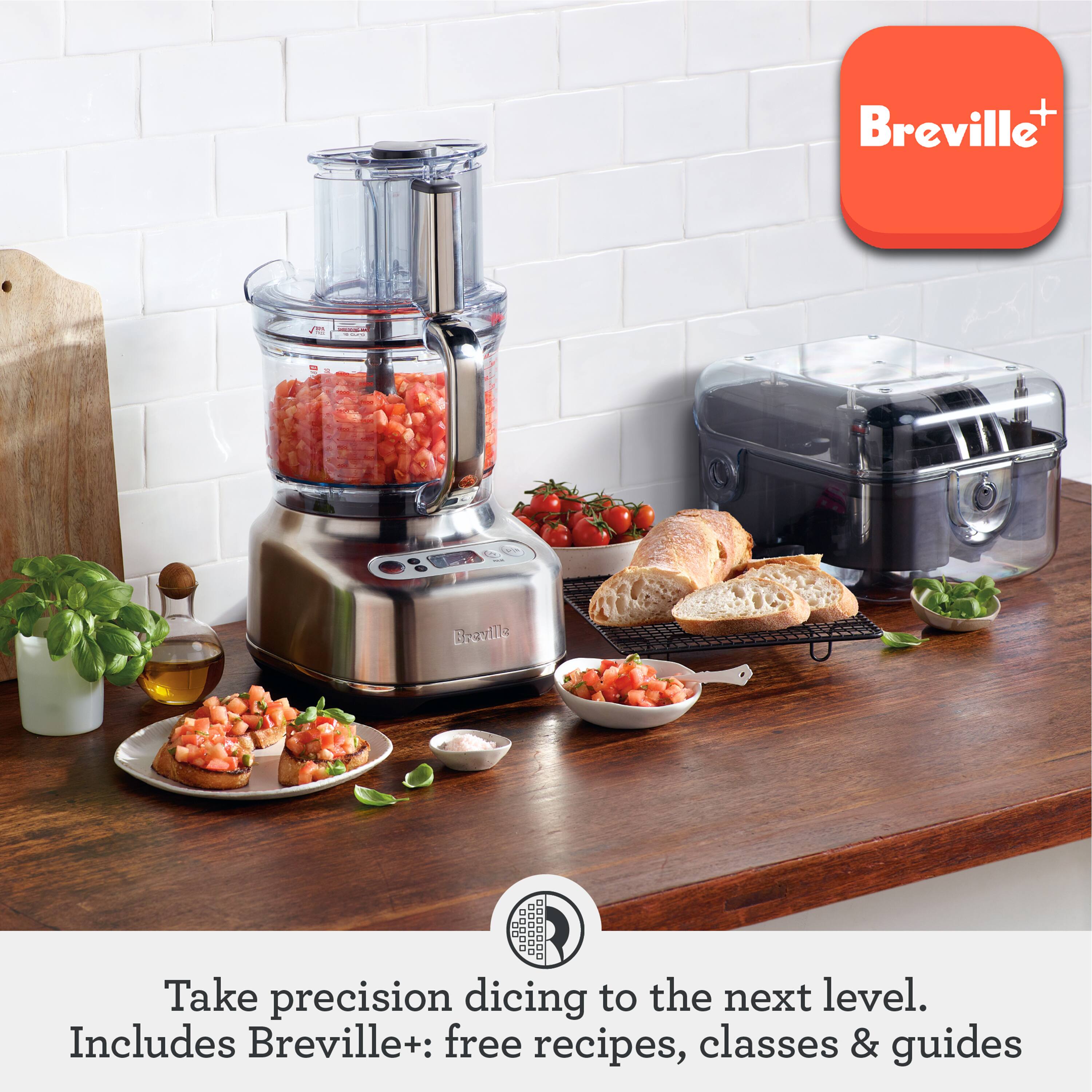 Breville | Breville+  
Take precision dicing to the next level.  
Includes Breville+: free recipes, classes & guides