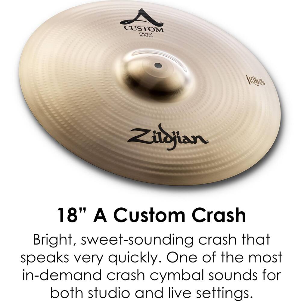 Zildjian A Custom Cymbal Pack with Hi Hats, Crashes, and Ride