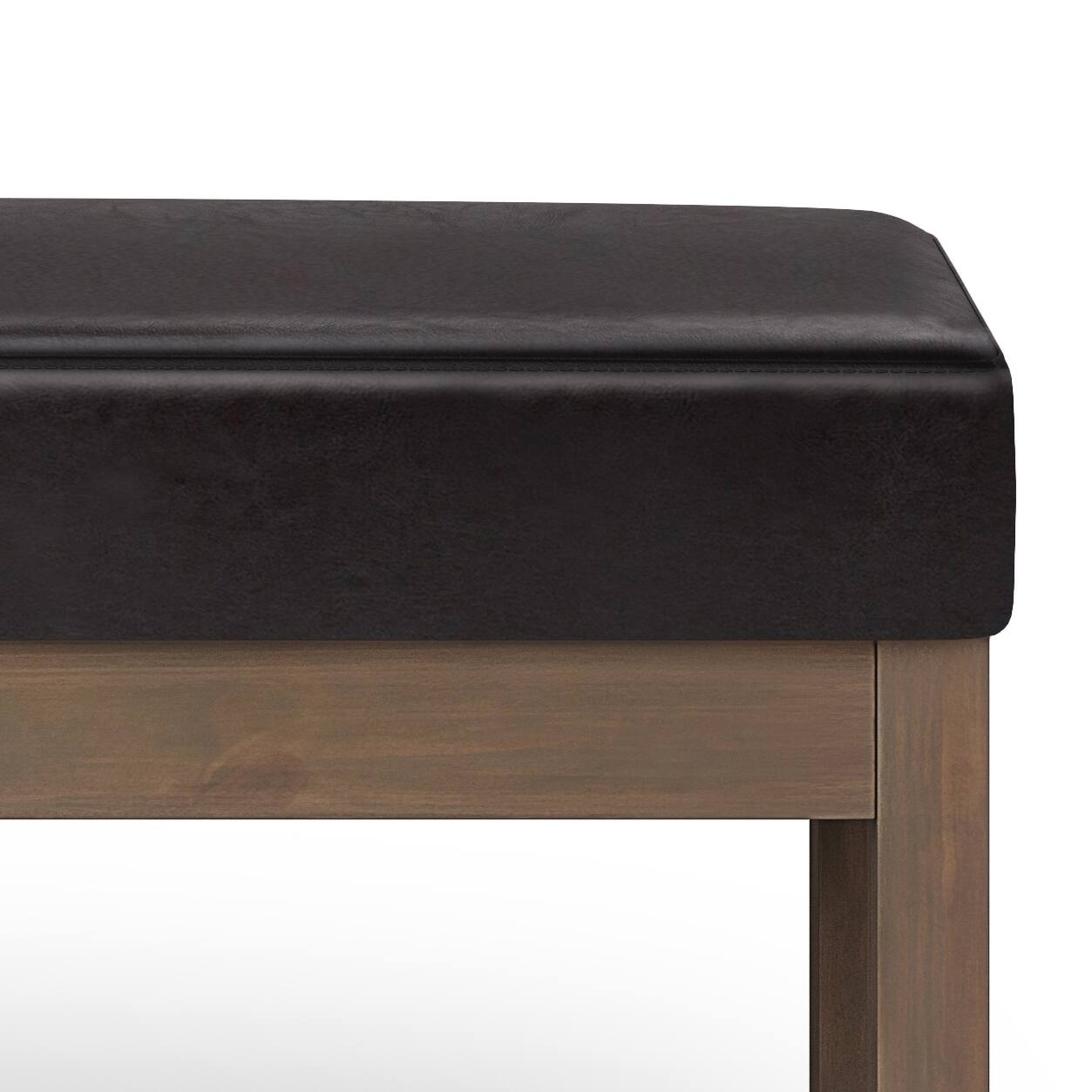 Alt View 13. Simpli Home - Milltown Large Ottoman Bench - Tanners Brown.