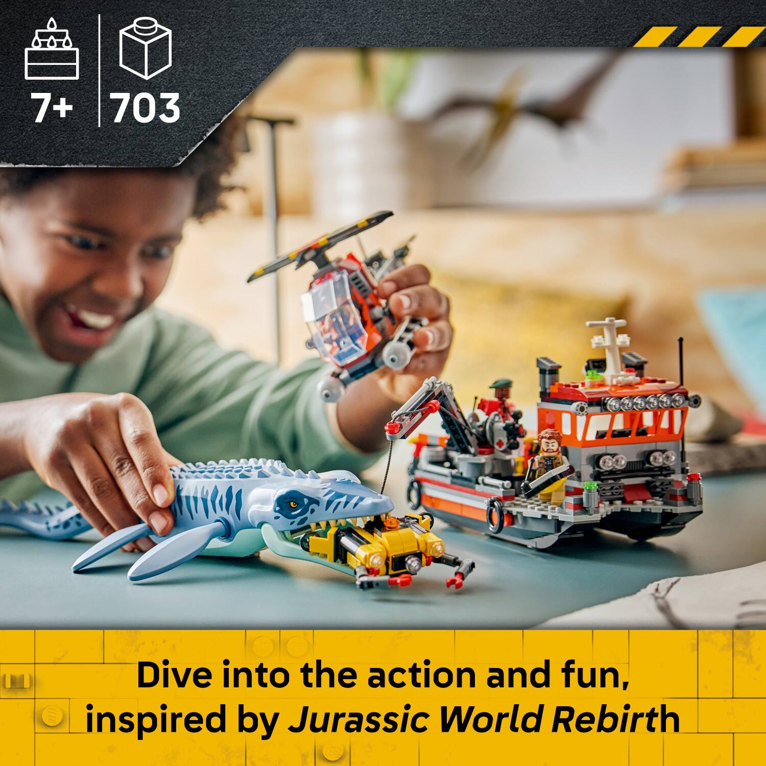 7+ 703 Dive into the action and fun, inspired by Jurassic World Rebirth