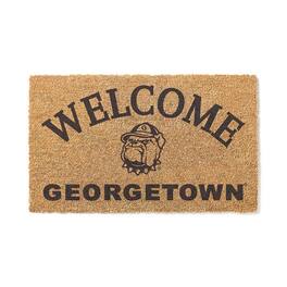 Jardine - Georgetown Hoyas 18" x 34" Welcome Coir Doomat - Brown