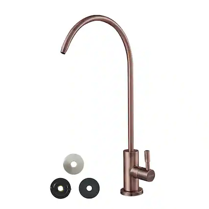 Front. VEVOR - Ro Water Faucet, Lead-Free Stainless Steel Faucet, Drinking Water Faucets with Solid Brass Valve, Anti-Rust & Durability - Antique Bronze.