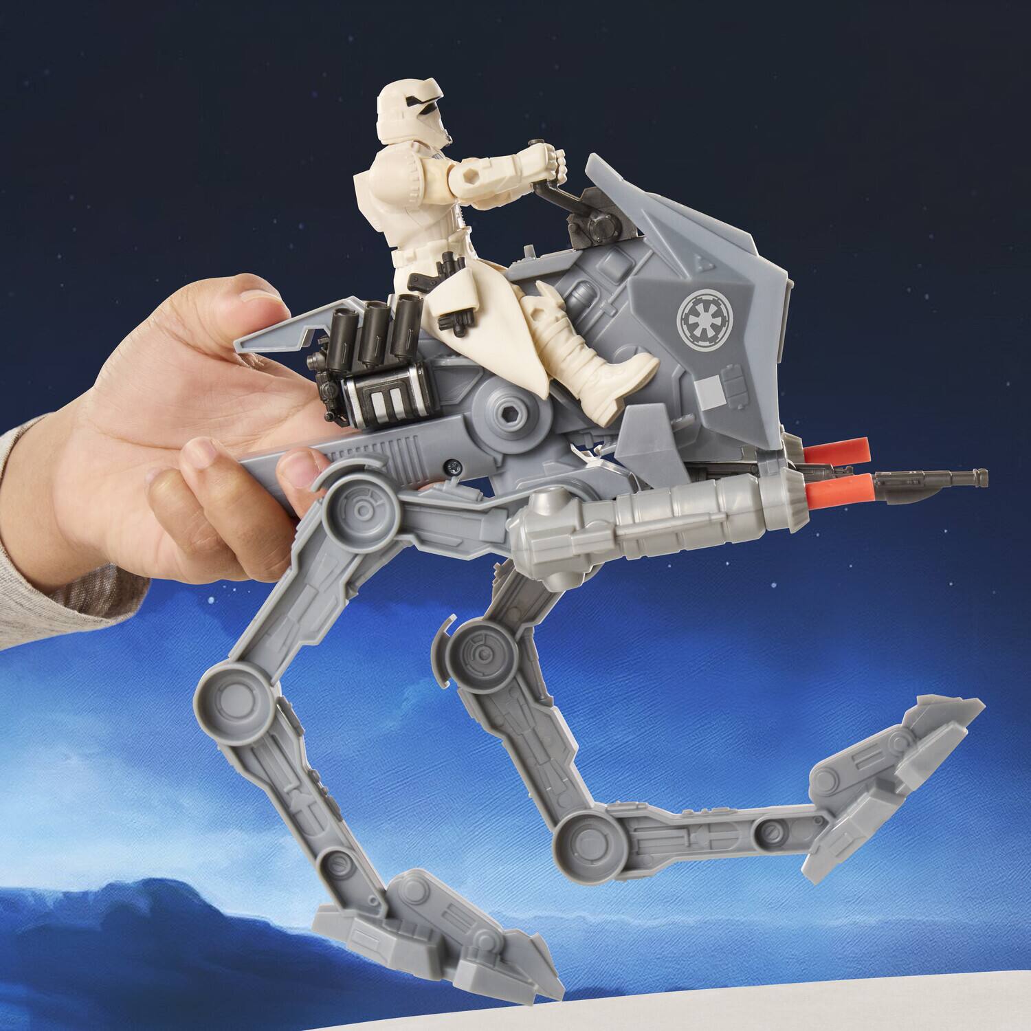 Alt View 4. Hasbro - Star Wars - ActionVerse - AT-RT & Imperial Remnant AT-RT Driver Action Figure 2-Pack   - COLLECTIBLES - Multicolor.
