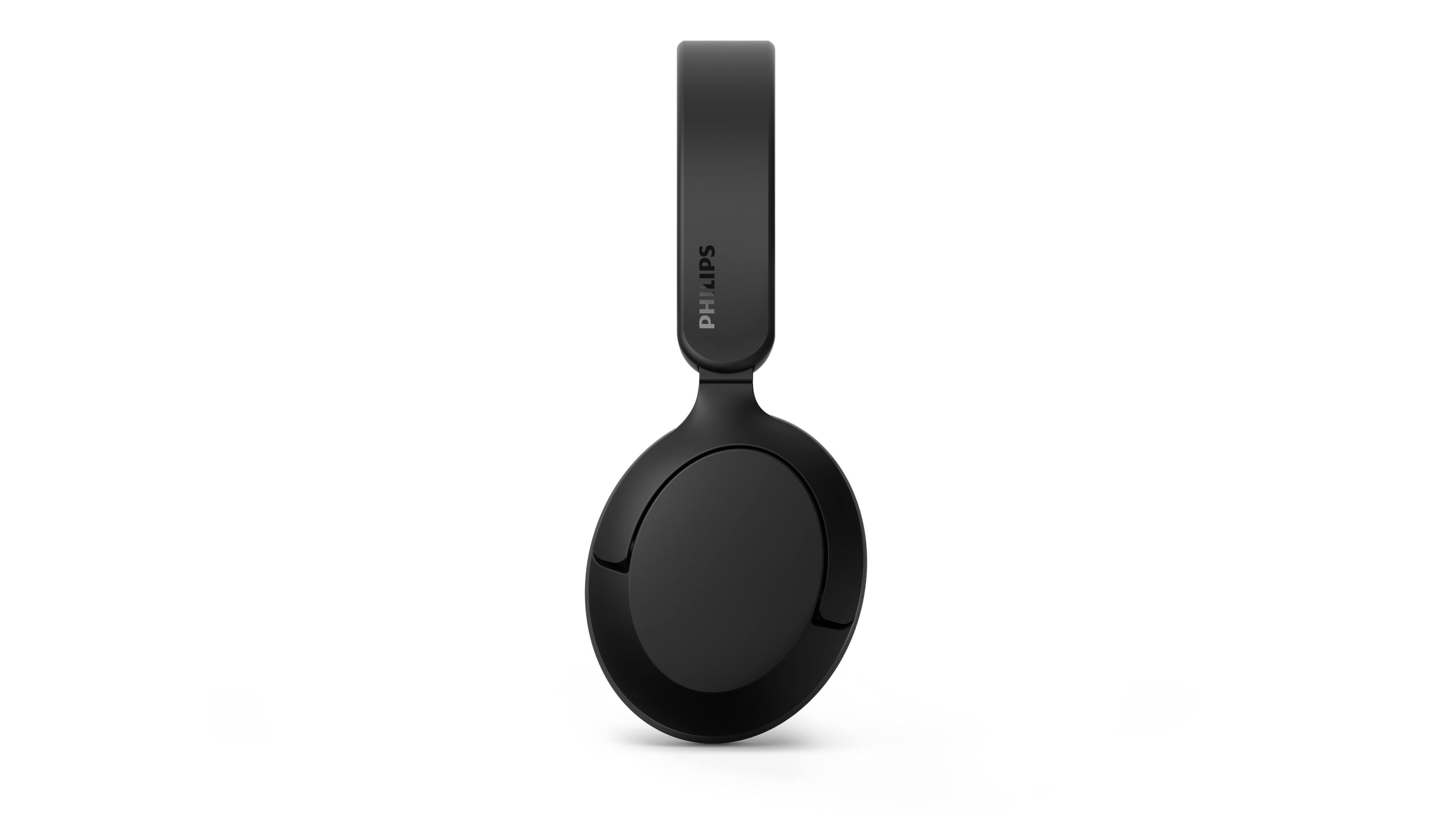 Left. Philips - TAH6000 Wireless Over-Ear Bluetooth Headphones with Adaptive ANC, 80H Playtime (50H ANC), Dynamic Bass - Black.