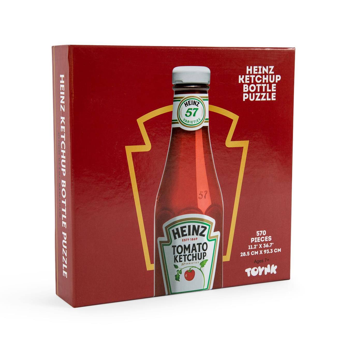 Toynk - Heinz Ketchup Bottle 570 Piece Jigsaw Puzzle For Adults And Kids - Red