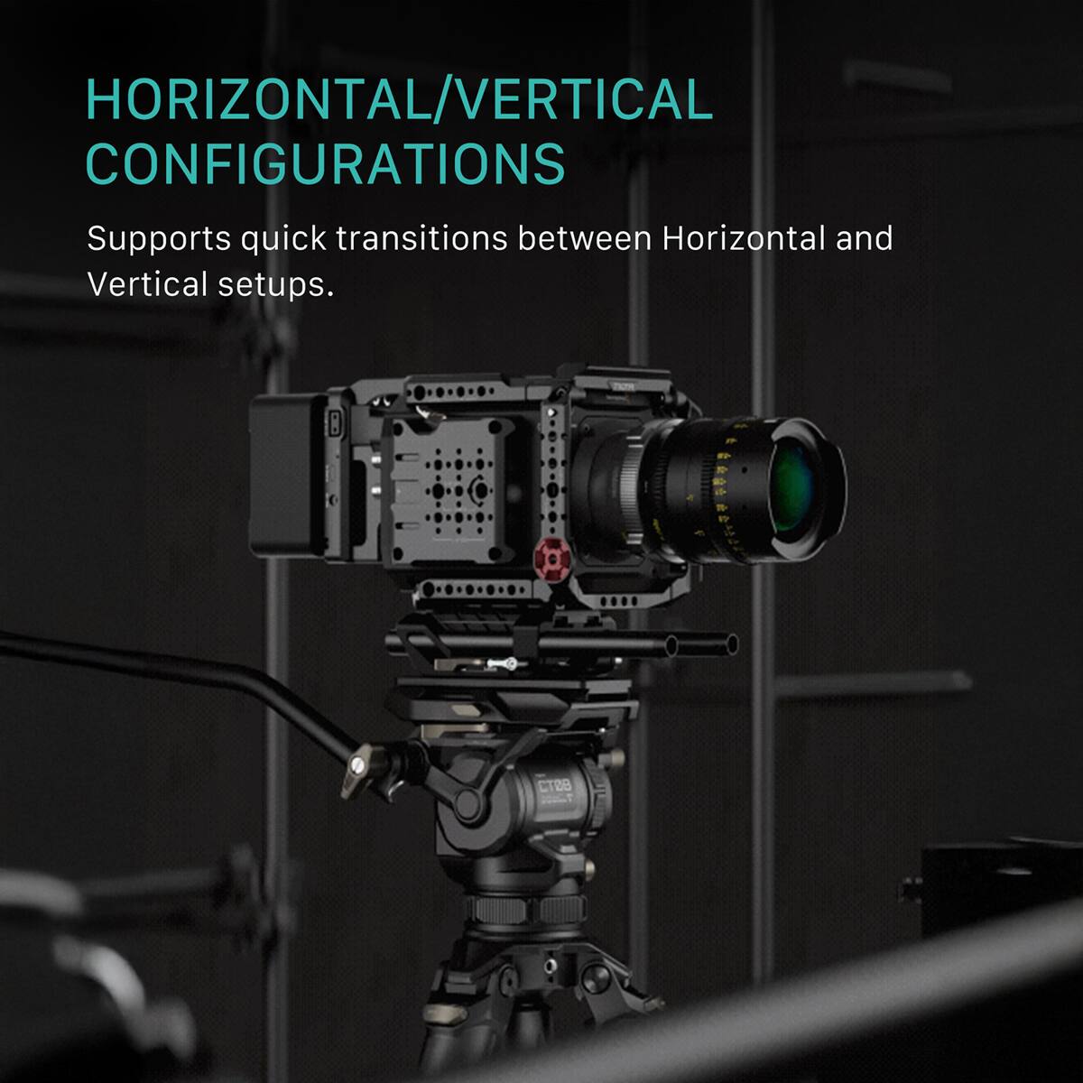 HORIZONTAL/VERTICAL CONFIGURATIONS  
Supports quick transitions between Horizontal and Vertical setups.  
CTBB